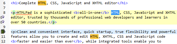 A HTMLPad, mint kód szerkesztő