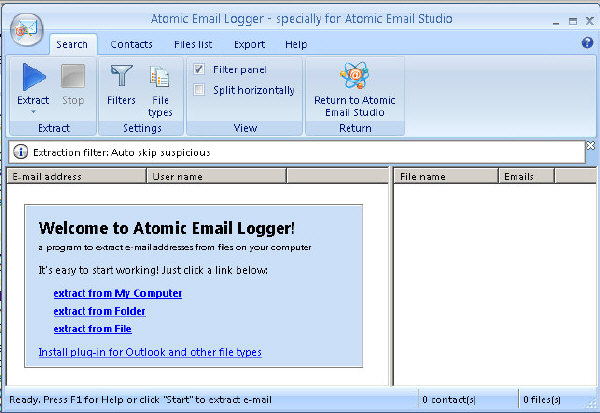 Atomic Email Logger