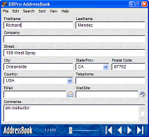 Adatbázis rekord szintű megjelenítése.