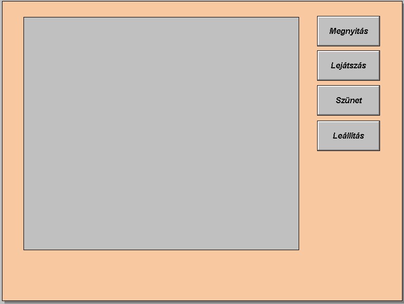 Az elkészült médialejátszónk