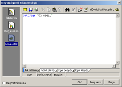 A nyomgomb programozsa.